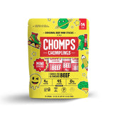 Chomps BTS Mini Grass-Fed and Finished Original Beef Jerky Snack Sticks 14-Pack - Keto, Paleo, Whole30, 4g Lean Meat Protein, Gluten-Free, Zero Sugar Food, Non-GMO Chomplings