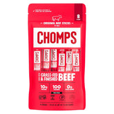 Chomps Original Beef, Grass-Fed & Finished, 8ct, Protein Snack Stick