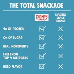 CHOMPS Chomplings Sea Salt Beef Mini Sticks 6 in one pack, 3 OZ