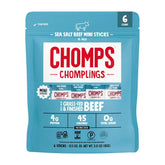Chomps Sea Salt Beef Chomplings, Grass-Fed & Finished, 6ct, Protein Snack