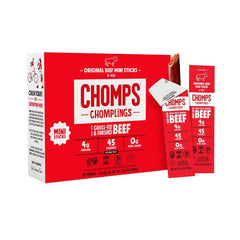 Chomps Original Beef Chomplings, Grass-Fed & Finished, 24ct, Protein Snack