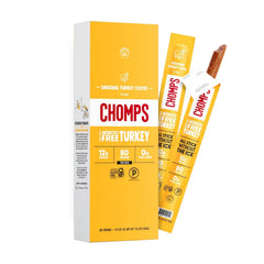 Chomps Original Turkey, Antibiotic Free, 10ct, Protein Snack Stick