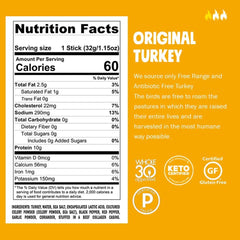 Chomps Variety Trial Pack, Grass Fed and Free Range Beef & Turkey Sticks, 8 Flavor Pack - Keto, Paleo, Whole30