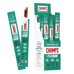 Chomps Italian Beef, Grass-Fed & Finished, 24ct, Protein Snack Stick