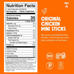 Chomps Original Chicken Chomplings Antibiotic Free 24ct Protein Snack Stick